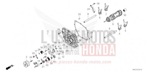 SHIFT DRUM/SHIFT FORK (DCT) GL1800DAN de 2022